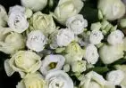 Букет из белых роз и эустом small №3