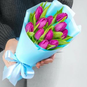 11 Фиолетовых Тюльпанов