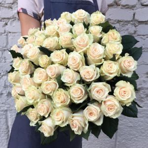 51 Кремовая Роза (60 см.)
