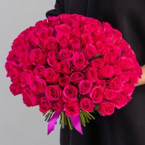 101 Малиновая Роза Кения 35-40 см