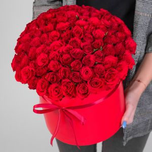 101 Красная Роза Кения 40 см в коробке
