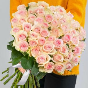 51 Светло-Розовая Роза Кения 35-40 см