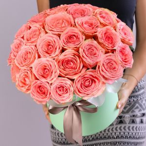 35 Розовых Роз (40 см.) в коробке