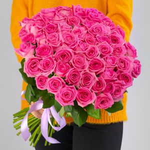 51 Ярко-Розовая Роза (40 см.)