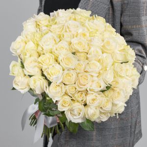  75 Белых Роз (40 см.)