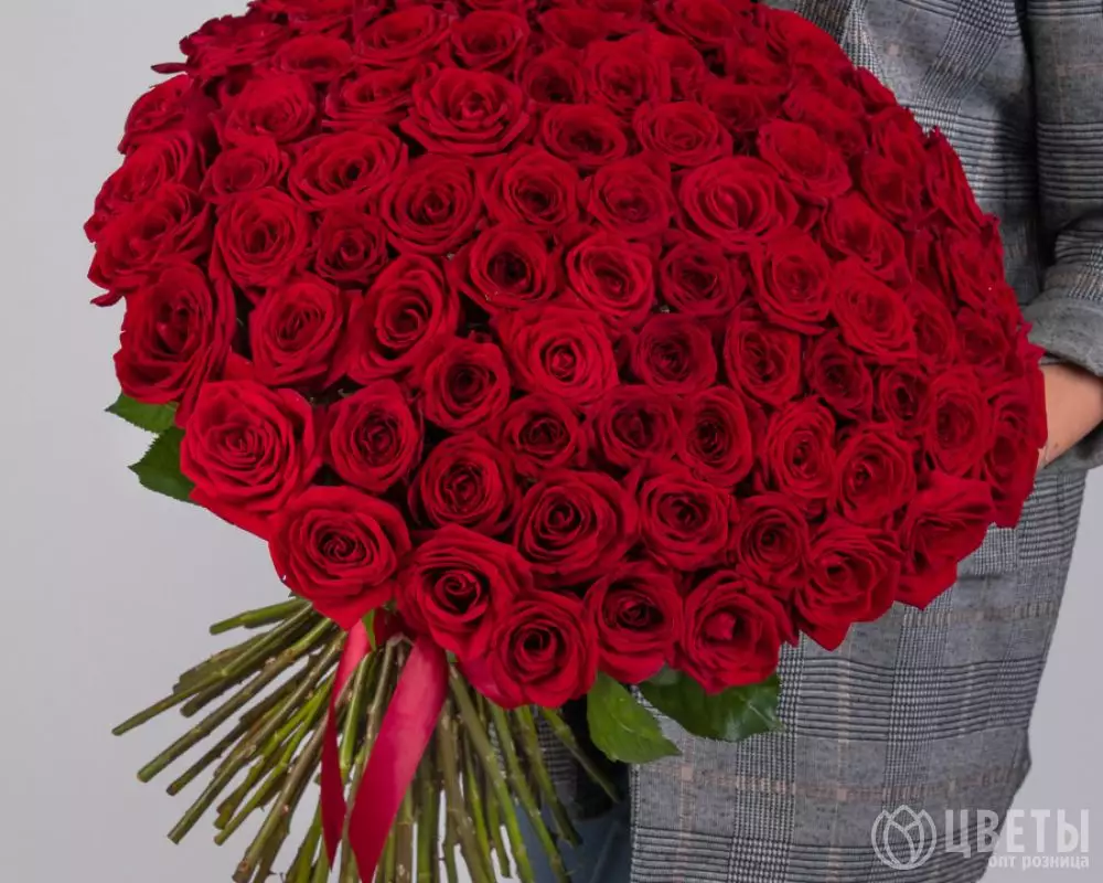 101 Красная Роза (50 см.) №1