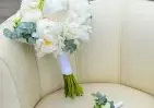 Букет невесты с белыми пионами и фрезией small №2