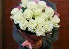 15 белых роз Эквадор 60 см small №2