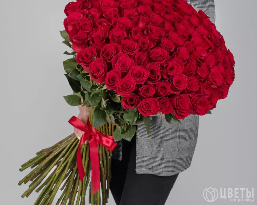 101 Красная Роза (70 см.) №1