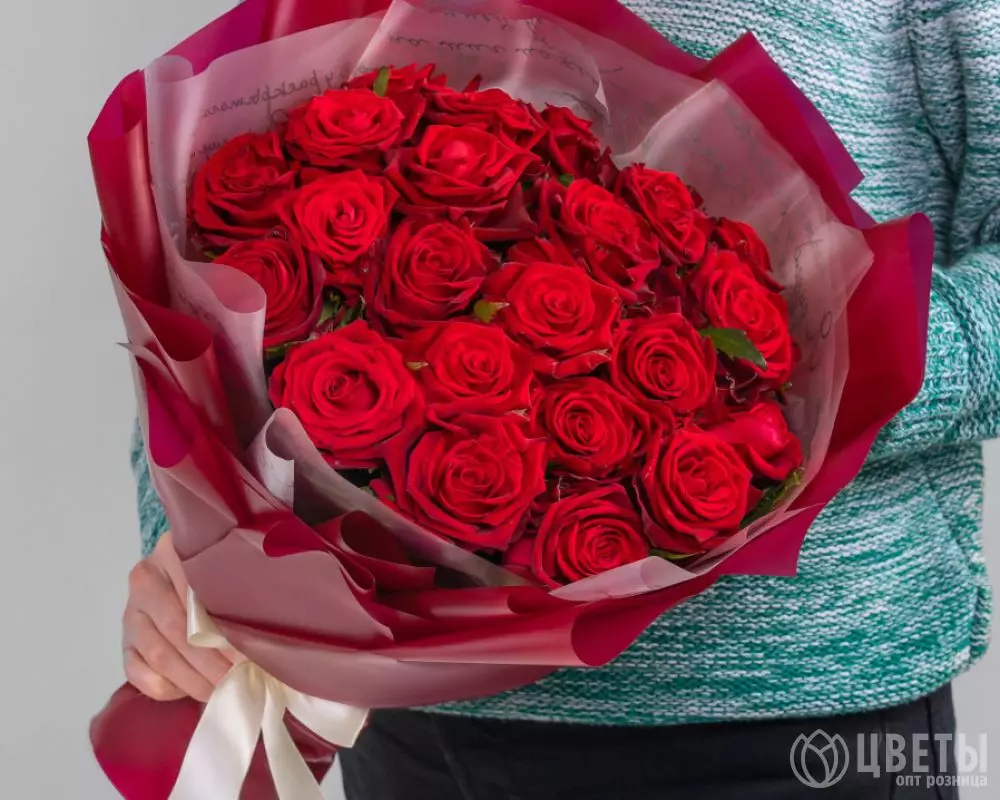 21 Красная Роза (60 см.) №1